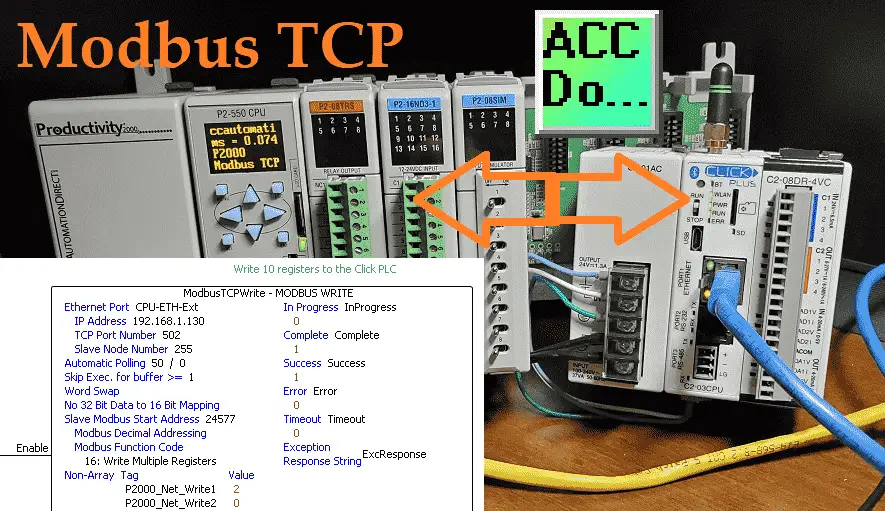 Productivity 2000 Series PLC Modbus TCP Ethernet