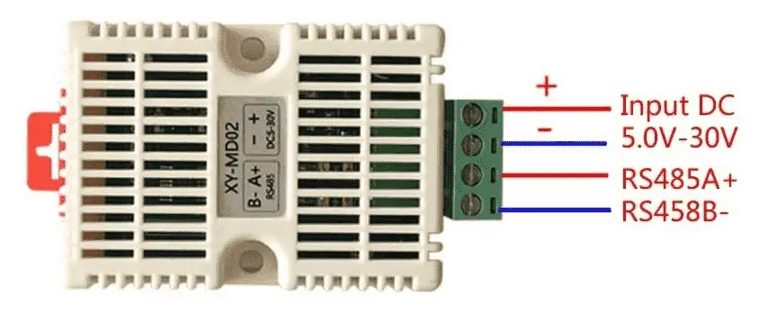 XY-MD02 Temperature Humidity Modbus RTU Sensor