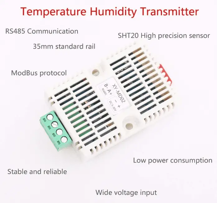 XY-MD02 Temperature Humidity Modbus RTU Sensor