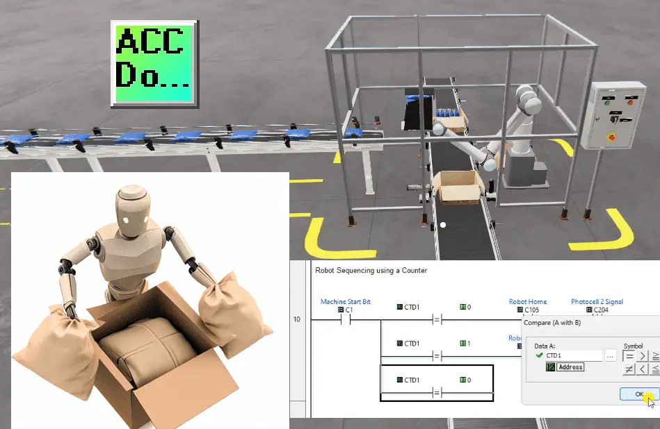 Robot Packing PLC Program Development