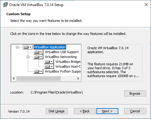 Installing VirtualBox