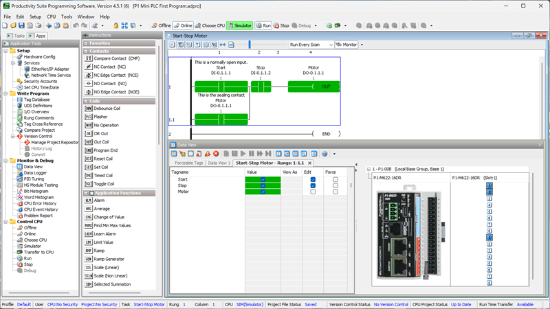 P1-M622-16DR Mini PLC: Your Simulator Adventure Starts Now!