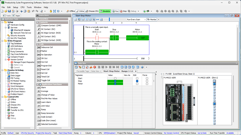 P1-M622-16DR Mini PLC: Your Simulator Adventure Starts Now!