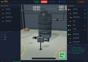 3D Tank Simulator Scene