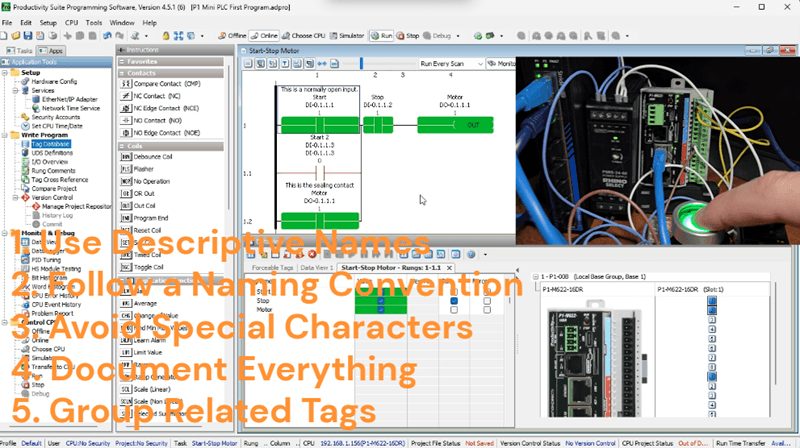 Tag Database Tutorial for Automation Direct Mini PLCs!