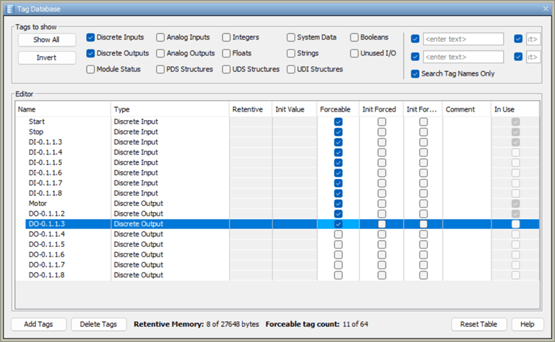 Database Tags and Memory Retentive