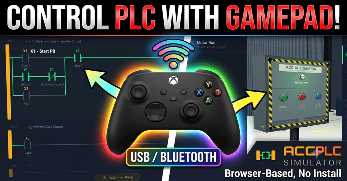 ACC PLC Simulator: Any Gamepad Now Drives Your PLC!