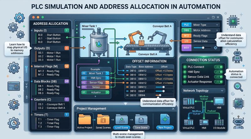 Run Two 3D Machines at Once — Multi-Scene PLC Simulator