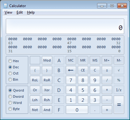 Calculator 02 Programmer