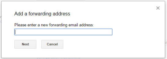 Gmail 05 Add a forwarding address
