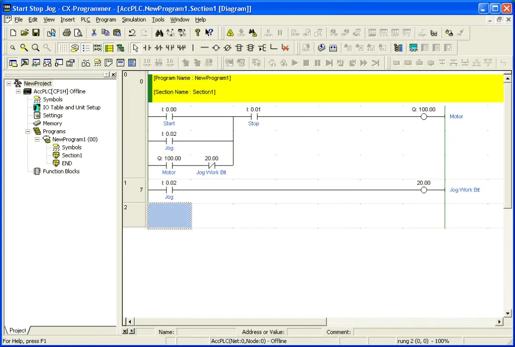 Omron CP1H PLC CX-Programmer Software | ACC Automation