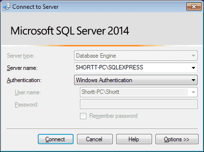 install sql server 2014 management studio expres