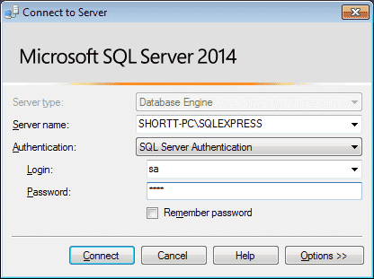 install sql server 2014 management studio express