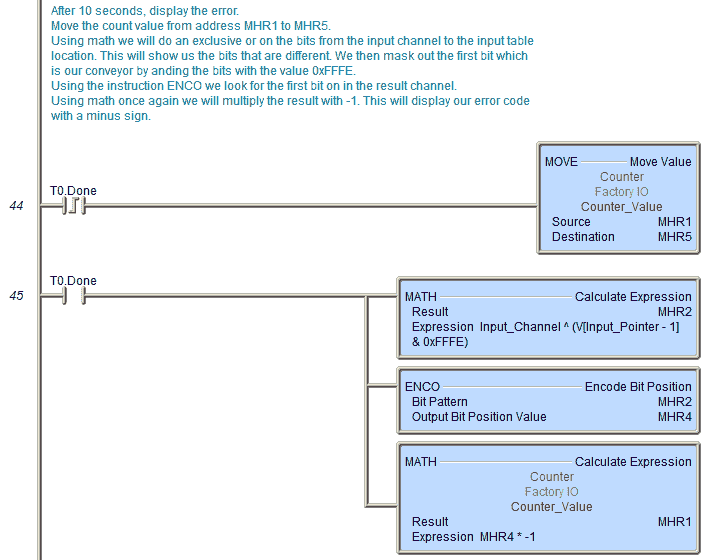 BRX Ladder Logic Program Sample Code