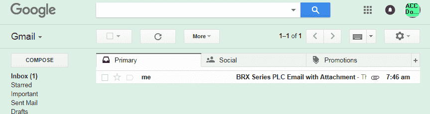 BRX Do-More PLC Email – Text SMS Messaging Gmail
