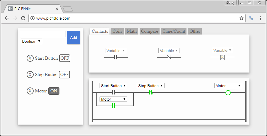 PLC Fiddle – Online Editor and Simulator