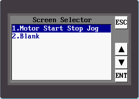 C-More Micro HMI Common Screen Menu