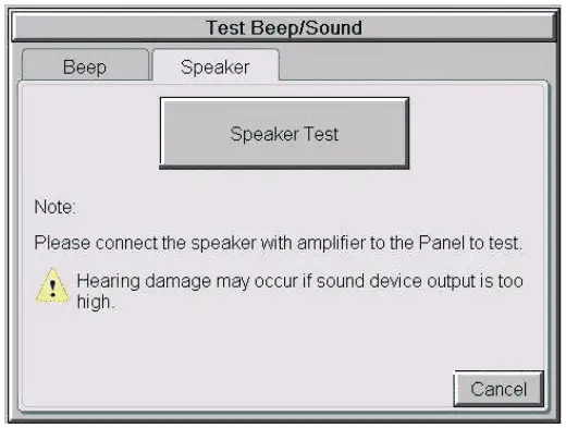 HMI Configuration Beep Sound