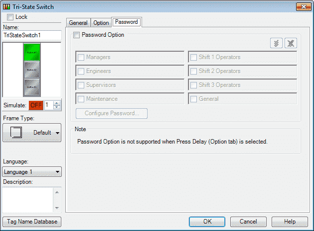 C-More EA9 HMI Series Panel Object List Buttons