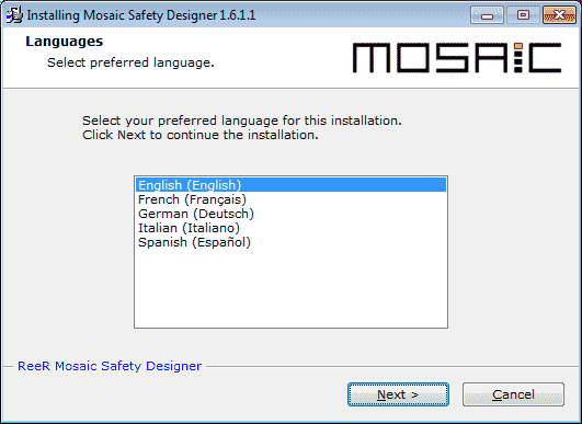MOSAIC Safety Controller Installing the Software (MSD)