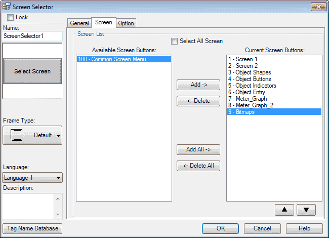 C-More EA9 HMI Series Panel Object List Bitmaps