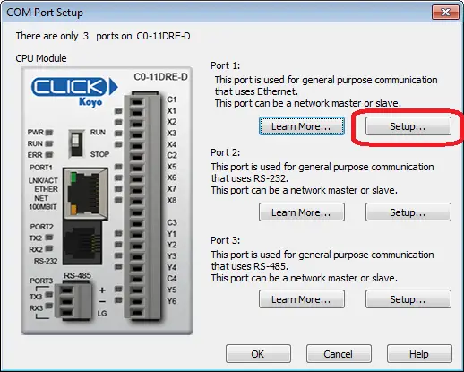 Click PLC to Stride Modbus TCP to Remote IO