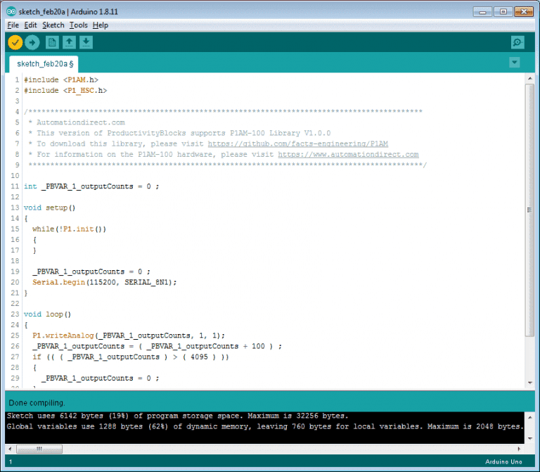 P1AM Arduino Controller Installing the Software | ACC Automation