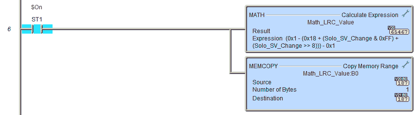 Ladder Logic Sample Program Code