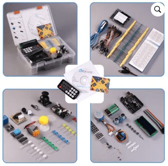 Professional Arduino Starter Kit with Arduino Uno, Sensors and Modules –  QuartzComponents