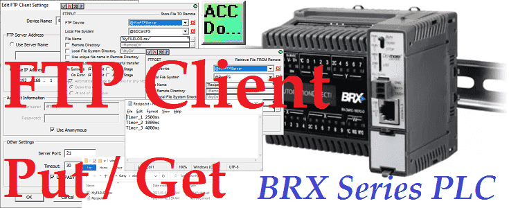 BRX Do-More PLC FTP Client Get Put Windows 10 FTP Server