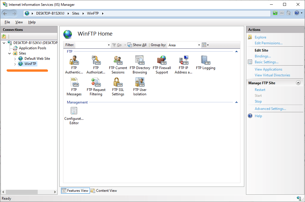 BRX Do-More PLC FTP Client Get Put Windows 10 FTP Server