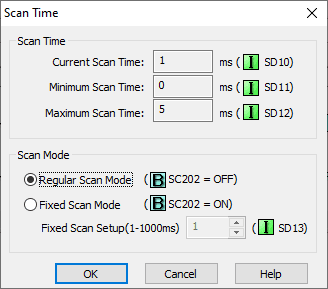 Productivity 1000 Series PLC Click Scan Time