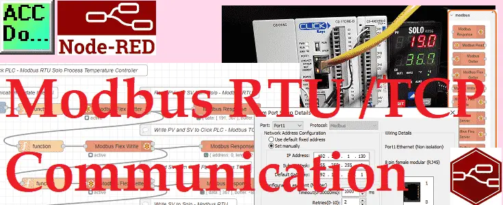 Node-RED Modbus RTU / TCP Communication
