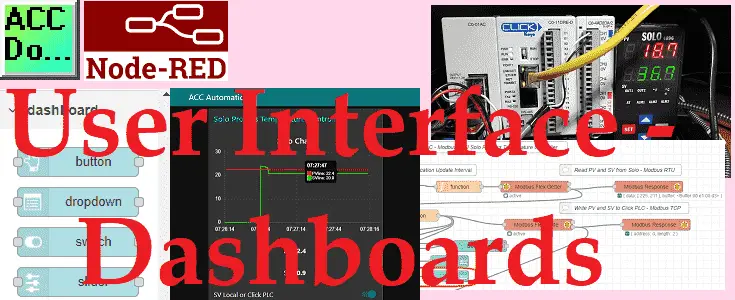 Node-RED User Interface - Dashboards - ACC Automation PLC