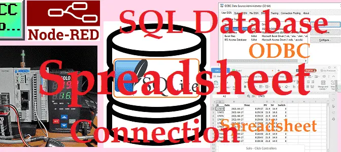 Node-RED SQL Database Spreadsheet Connection