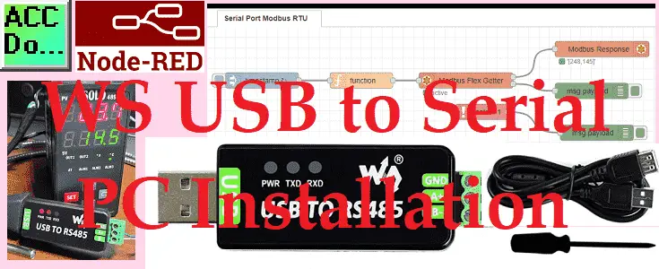 Waveshare WS USB RS485 PC Installation