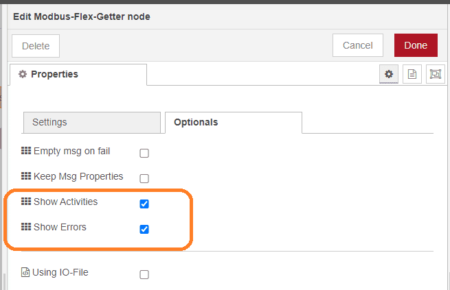 modbus server error