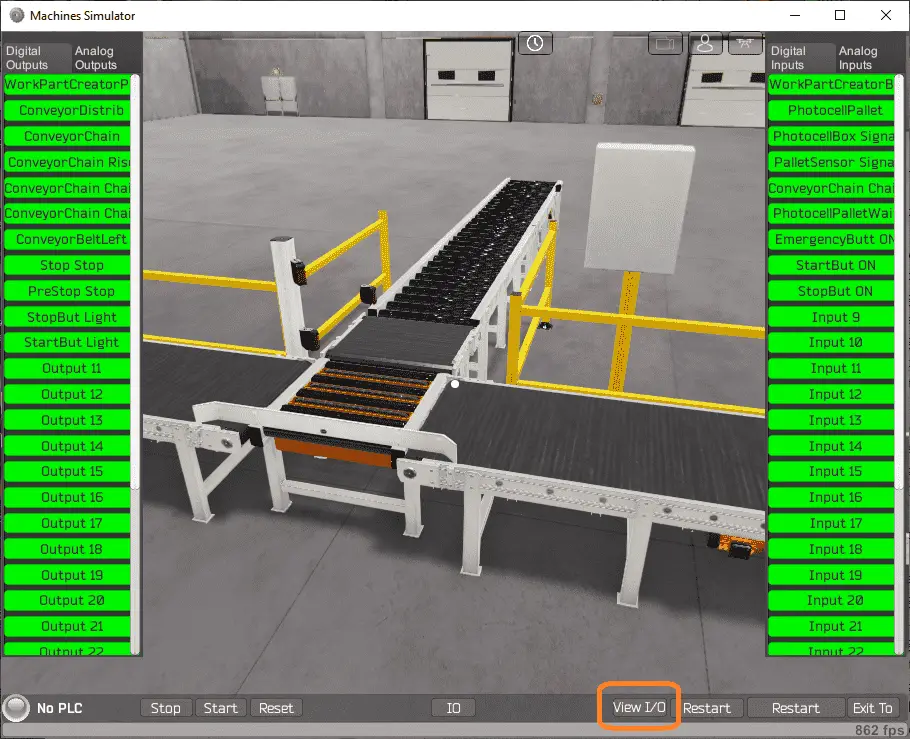 Productivity PLC Simulator - Chain Conveyor MS