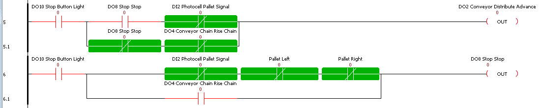 PLC Ladder Logic Program