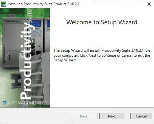 Productivity 2000 Series PLC Software Install