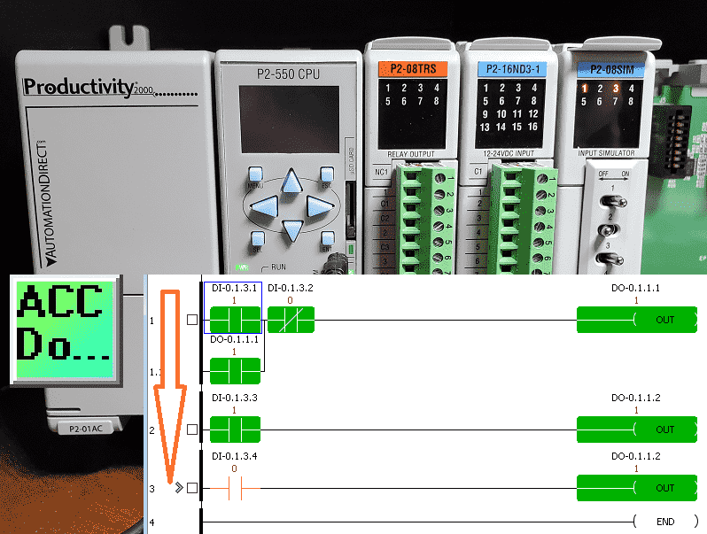 Productivity 2000 Series PLC Debug Mode