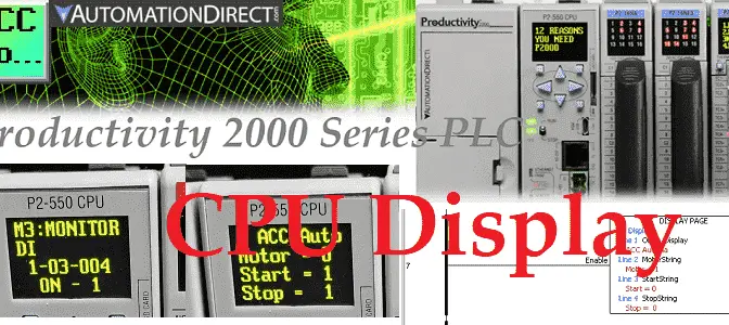 Productivity 2000 Series PLC CPU Display