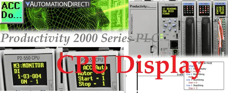 Productivity 2000 Series PLC CPU Display