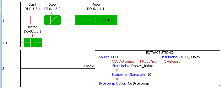 Sample PLC Ladder Logic Program Code