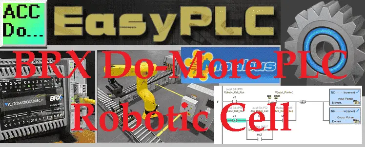 EasyPLC Simulator Robotic Cell BRX Do-More PLC