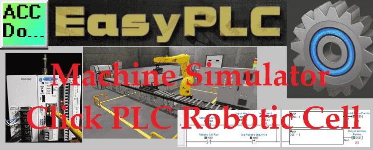 EasyPLC Simulator Robotic Cell Click PLC