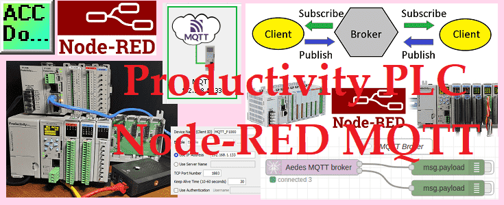 Productivity PLC Node-RED MQTT - P1000 / P2000