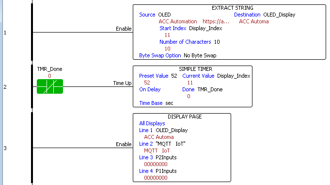 PLC Sample Ladder Logic Code