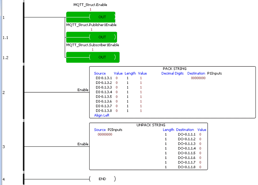 PLC Sample Ladder Logic Code