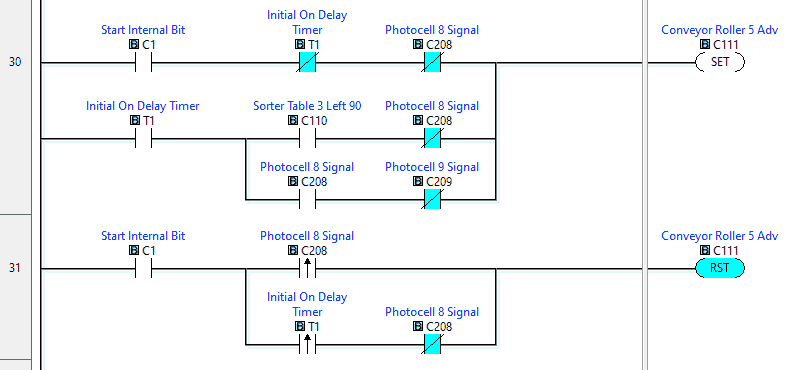 Click PLC Ladder Logic Program